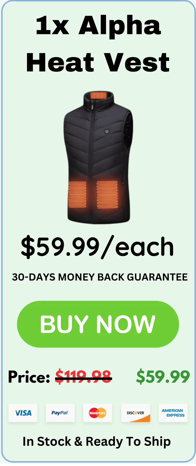 Alpha Heat Vest best price