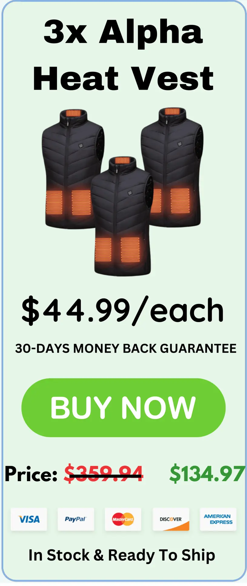 Alpha Heat Vest best offer price